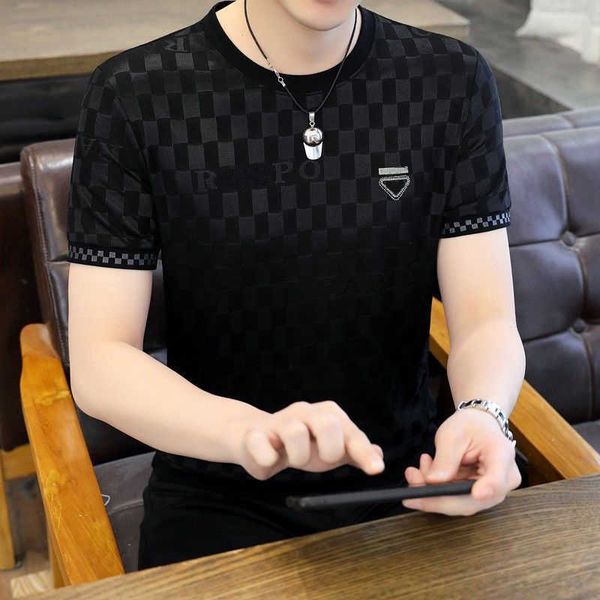 designer luxury chaopai classic legendary summer ice silk men's round neck fashion brand high end cool half sleeve t-shirt thin t, Black;brown
designer luxury chaopai classic legendary summer ice silk men's round neck fashion brand high end cool half sleeve t-shirt thin t, Black;brown