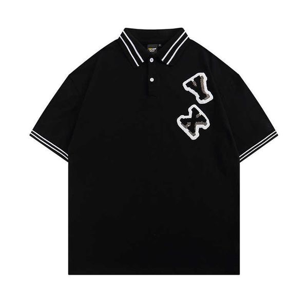 china-chic brand american letter flocking polo shirt short sleeved men's loose ruffian handsome fried street casual high-level lapel t-, Black;white
china-chic brand american letter flocking polo shirt short sleeved men's loose ruffian handsome fried street casual high-level lapel t-, Black;white