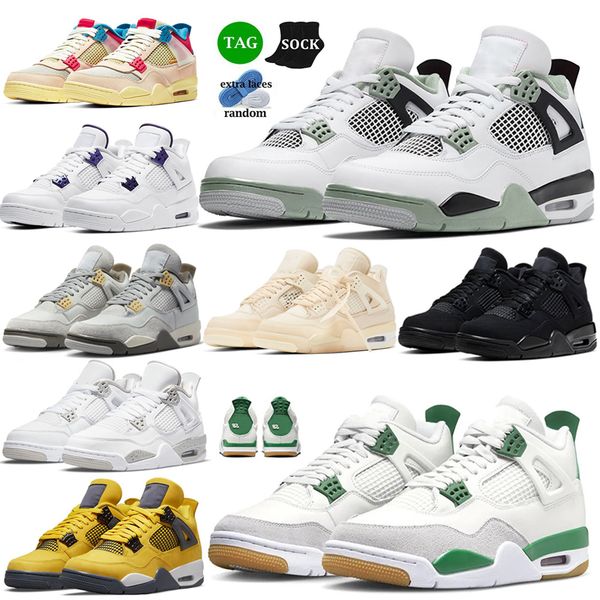 4 4s men women basketball shoes sneaker sail lightning infrared military black cat white oreo red cement thunder unc blue seafoam bred mens
4 4s men women basketball shoes sneaker sail lightning infrared military black cat white oreo red cement thunder unc blue seafoam bred mens