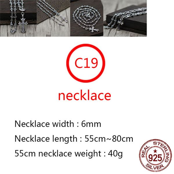 c19 s925 sterling silver necklace personalized fashion punk hip hop style versatile retro cross with diamond letter shape gift for lover
c19 s925 sterling silver necklace personalized fashion punk hip hop style versatile retro cross with diamond letter shape gift for lover