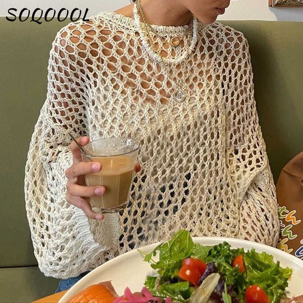 y2k aesthetic hollow out knit pullovers 2022 vintage harajuku fairycore grunge loose crochet smock cover-ups sweater clothes p230331, Black
y2k aesthetic hollow out knit pullovers 2022 vintage harajuku fairycore grunge loose crochet smock cover-ups sweater clothes p230331, Black