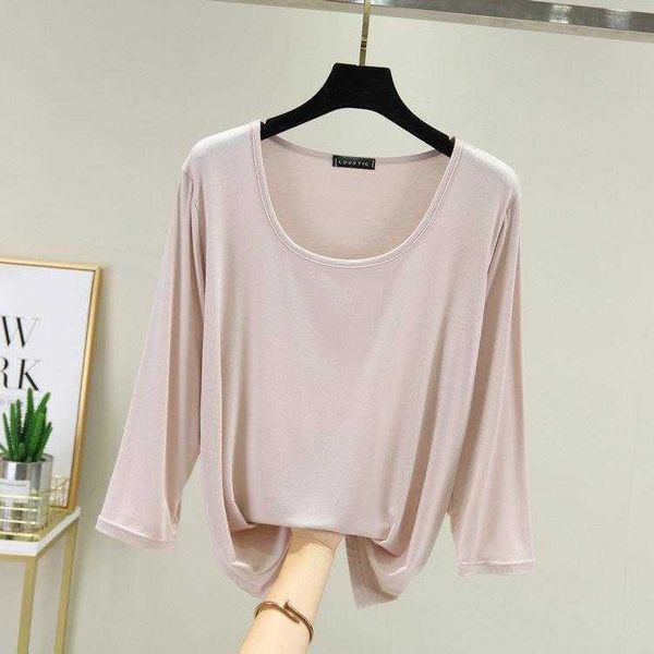 korean style three quarter length sleeved t shirt womens autumn loose slimming, White
korean style three quarter length sleeved t shirt womens autumn loose slimming, White
