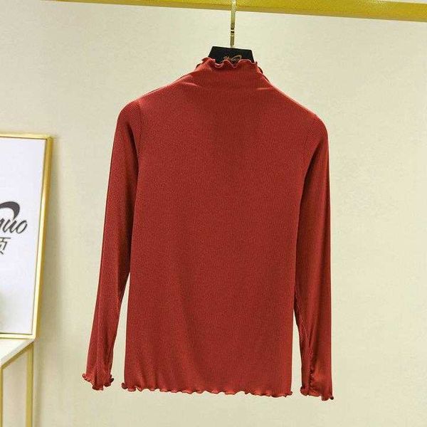 spring and summer thread mask modal bottoming shirt womens high collar flying, White
spring and summer thread mask modal bottoming shirt womens high collar flying, White