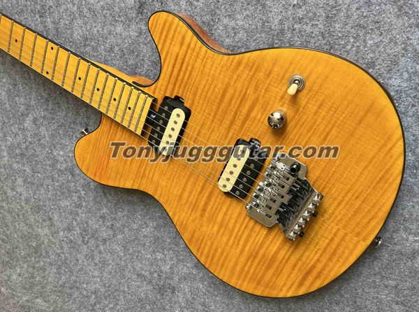 eddie edward van halen yellow electric guitar flame maple black body binding, china floyd rose tremolo bridge & whammy bar, locking nut, ch
eddie edward van halen yellow electric guitar flame maple black body binding, china floyd rose tremolo bridge & whammy bar, locking nut, ch