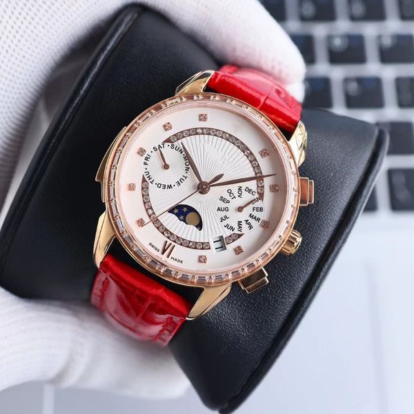 ladies watch multi-function fully automatic mechanical watch can time week month real sun phase stars rotation luminous luxury watch high-qu, Slivery;brown
ladies watch multi-function fully automatic mechanical watch can time week month real sun phase stars rotation luminous luxury watch high-qu, Slivery;brown