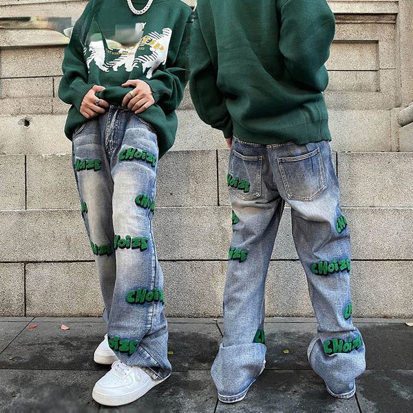 men s jeans streetwear high street embroidery fashion vintage y2k clothes straight baggy trousers men harajuku pants teenagers 230330, Blue
men s jeans streetwear high street embroidery fashion vintage y2k clothes straight baggy trousers men harajuku pants teenagers 230330, Blue