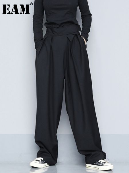 women's pants capris high waist black short pleated long leg trousers loose fit pants women's fashion trend spring/summer 1s399 23, Black;white
women's pants capris high waist black short pleated long leg trousers loose fit pants women's fashion trend spring/summer 1s399 23, Black;white