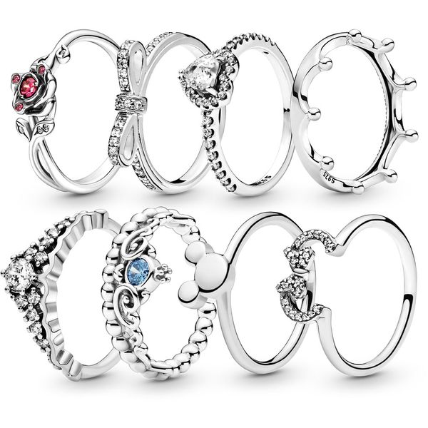 925 silver women fit pandora ring original heart crown fashion rings heart ring shine princess silver ring crown couple engagement, Slivery;golden
925 silver women fit pandora ring original heart crown fashion rings heart ring shine princess silver ring crown couple engagement, Slivery;golden