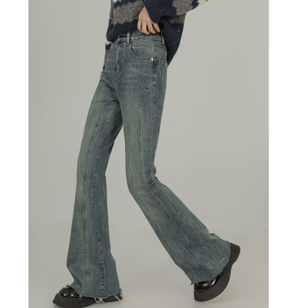 women's jeans blue high waist flare pants vintage american fashion wide leg female bottoms baggy trouser denim 230331
women's jeans blue high waist flare pants vintage american fashion wide leg female bottoms baggy trouser denim 230331