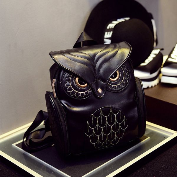 school bags women's pu leather owl backpack cute cartoon casual travel shoulder bag pretty bookbag 230331
school bags women's pu leather owl backpack cute cartoon casual travel shoulder bag pretty bookbag 230331