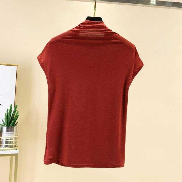 modal cotton half turtleneck womens tanks vest spring and summer thin slim fit, White
modal cotton half turtleneck womens tanks vest spring and summer thin slim fit, White