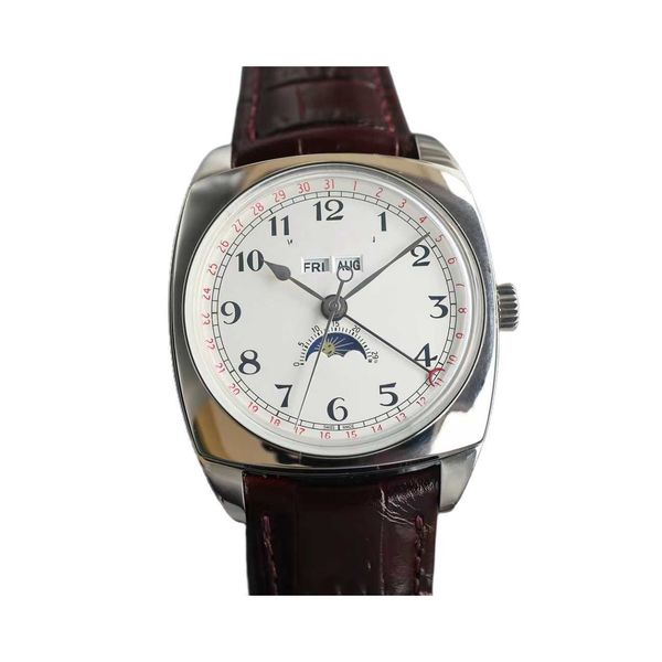 watch fully automatic mechanical movement fashion design business leisure full circle dial 40mm, Slivery;black
watch fully automatic mechanical movement fashion design business leisure full circle dial 40mm, Slivery;black