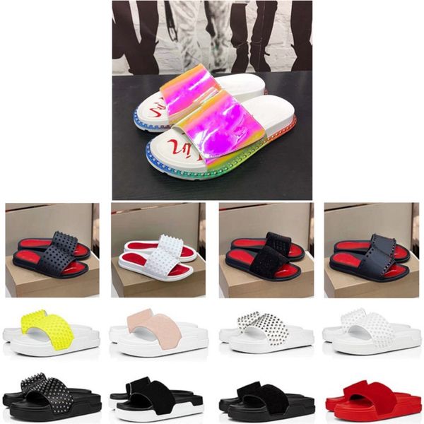 2023 designer mens womens studded slippers studs rivet suede sandals men women printed slides flat shoes summer red thick sole indoor laser, Black
2023 designer mens womens studded slippers studs rivet suede sandals men women printed slides flat shoes summer red thick sole indoor laser, Black