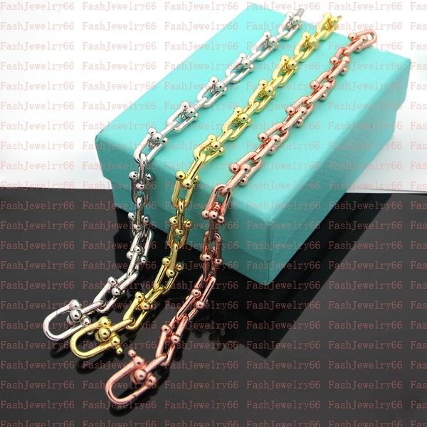 designer necklace 18k gold plated u chain double necklace bracelet fashion luxury earrings women wedding jewelry accessories with box, Silver
designer necklace 18k gold plated u chain double necklace bracelet fashion luxury earrings women wedding jewelry accessories with box, Silver