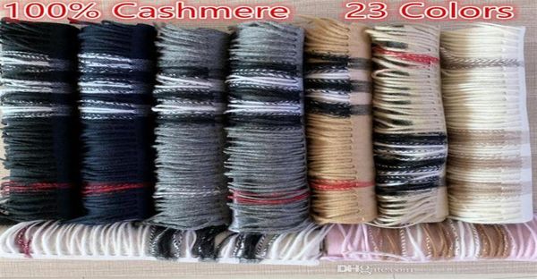 new gift 2021 fashion winter 100 cashmere scarf for men women high end designer oversized classic check big plaid shaw8024210, Blue;gray