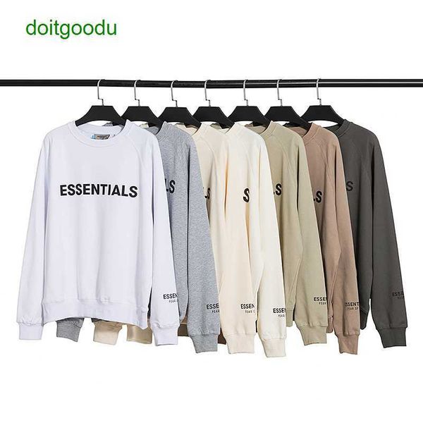 street fashion brand essen reflective stereo letter men's and women's oversize round neck couple sweater thin hoodies sdjg, Black
street fashion brand essen reflective stereo letter men's and women's oversize round neck couple sweater thin hoodies sdjg, Black