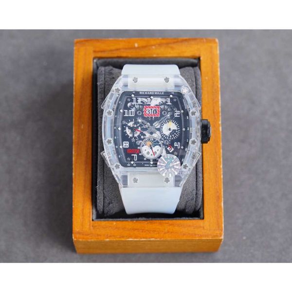 luxury mechanical watch richar mills rm011 swiss automatic movement sapphire mirror imported rubber watchband nyeb sxnz, Slivery;brown
luxury mechanical watch richar mills rm011 swiss automatic movement sapphire mirror imported rubber watchband nyeb sxnz, Slivery;brown