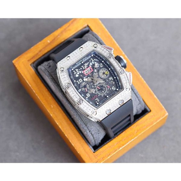 luxury mechanical watch richar mills rm011 swiss automatic movement sapphire mirror imported rubber watchband 0o4j, Slivery;brown
luxury mechanical watch richar mills rm011 swiss automatic movement sapphire mirror imported rubber watchband 0o4j, Slivery;brown