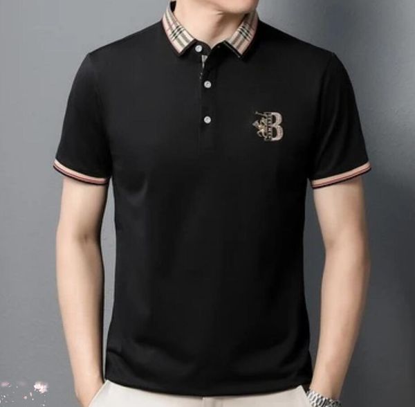 light luxury polo shirt men's short sleeve t-shirt high end polo collar men's half sleeve t-shirt embroidery casual light business, White;black
light luxury polo shirt men's short sleeve t-shirt high end polo collar men's half sleeve t-shirt embroidery casual light business, White;black