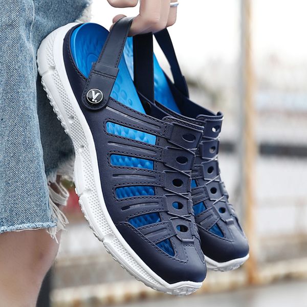 slippers 2023 men sandals antislip soft male outdoor lightweight quickdrying men's clogs fashion jelly shoes beach 230331, Black
slippers 2023 men sandals antislip soft male outdoor lightweight quickdrying men's clogs fashion jelly shoes beach 230331, Black