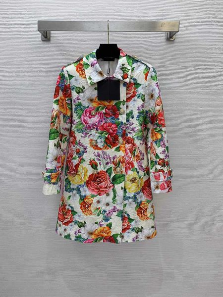 2023 women designer long trench coat flower print peony loose slightly waist version long-sleeved medium length trench coat logo brand desig, Tan;black
2023 women designer long trench coat flower print peony loose slightly waist version long-sleeved medium length trench coat logo brand desig, Tan;black