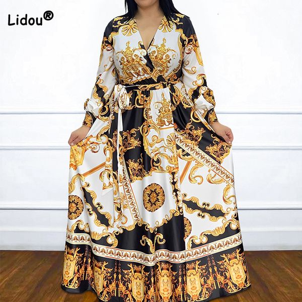 plus size dresses autumn female clothing personality street vneck diamond print long sleeve loose bandage pullover size floorlength 230330, Black
plus size dresses autumn female clothing personality street vneck diamond print long sleeve loose bandage pullover size floorlength 230330, Black