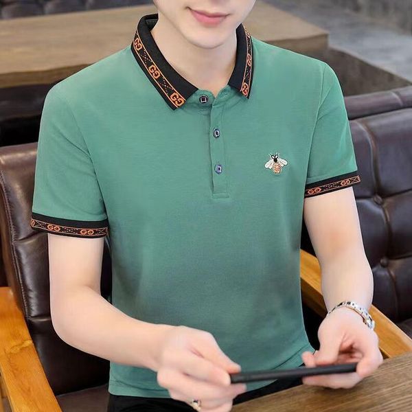 men's polos brand clothes luxury designer polo shirts casual polo fashion bee print embroidery t shirt, White;black
men's polos brand clothes luxury designer polo shirts casual polo fashion bee print embroidery t shirt, White;black