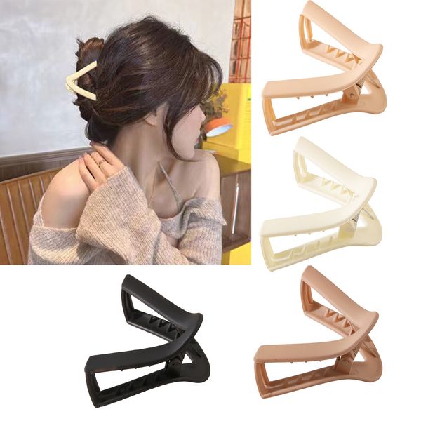 v shapw korean solid ribbon big hair claws elegant acrylic hair clips hairpins barrette headwear for women girls s2021, Slivery;white
v shapw korean solid ribbon big hair claws elegant acrylic hair clips hairpins barrette headwear for women girls s2021, Slivery;white