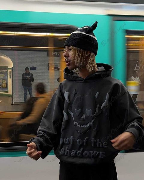 women's hoodies sweatshirts retro gothic skull print hoodie women harajuku oversized loose casual jackets grunge couple streetwear swea, Black
women's hoodies sweatshirts retro gothic skull print hoodie women harajuku oversized loose casual jackets grunge couple streetwear swea, Black
