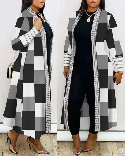 women's trench coat fashion printed long sleeve splicing autumn winter cardigan open clothing loose 230331, Tan;black
women's trench coat fashion printed long sleeve splicing autumn winter cardigan open clothing loose 230331, Tan;black
