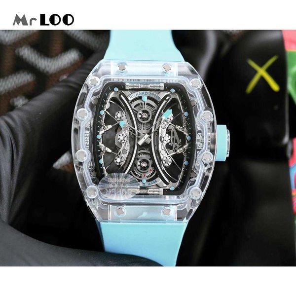luxury mechanical watch richar mills rm53-02 swiss automatic movement sapphire mirror rubber watchband y4z3, Slivery;brown
luxury mechanical watch richar mills rm53-02 swiss automatic movement sapphire mirror rubber watchband y4z3, Slivery;brown