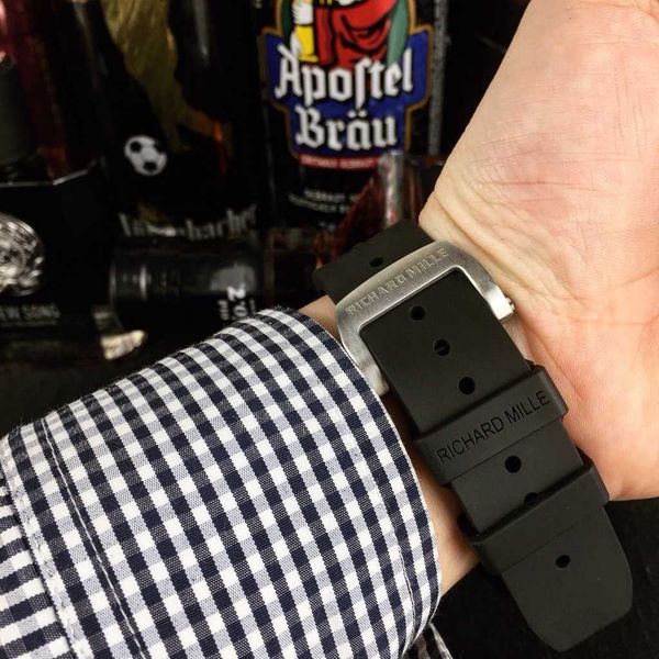 luxury mechanical watch richar mills rm11-03 swiss automatic movement mirror sapphire imported rubber rarr, Slivery;brown
luxury mechanical watch richar mills rm11-03 swiss automatic movement mirror sapphire imported rubber rarr, Slivery;brown