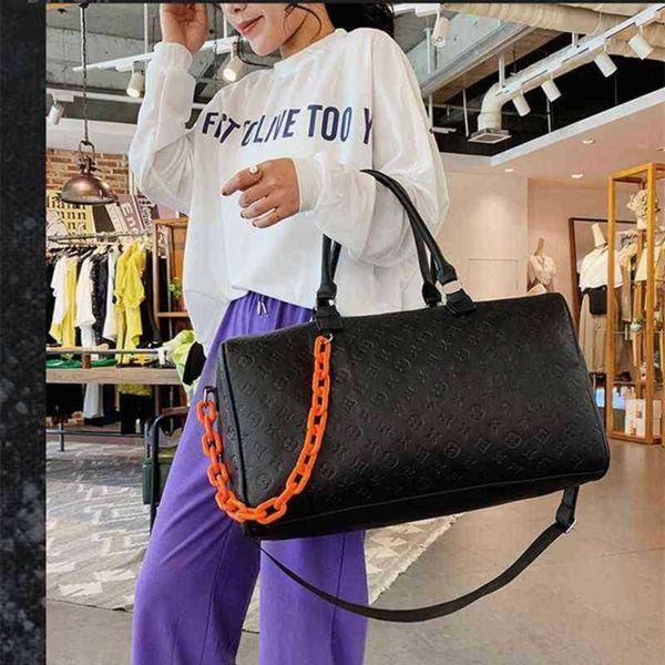 women weekend duffle bags night gym sport waterproof luxury print design travelling bag leather duffle bag 220630
women weekend duffle bags night gym sport waterproof luxury print design travelling bag leather duffle bag 220630