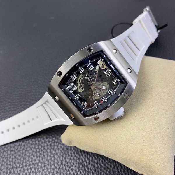luxury mechanical watch richar mills rm010 swiss automatic movement sapphire mirror imported rubber strap leey, Slivery;brown
luxury mechanical watch richar mills rm010 swiss automatic movement sapphire mirror imported rubber strap leey, Slivery;brown