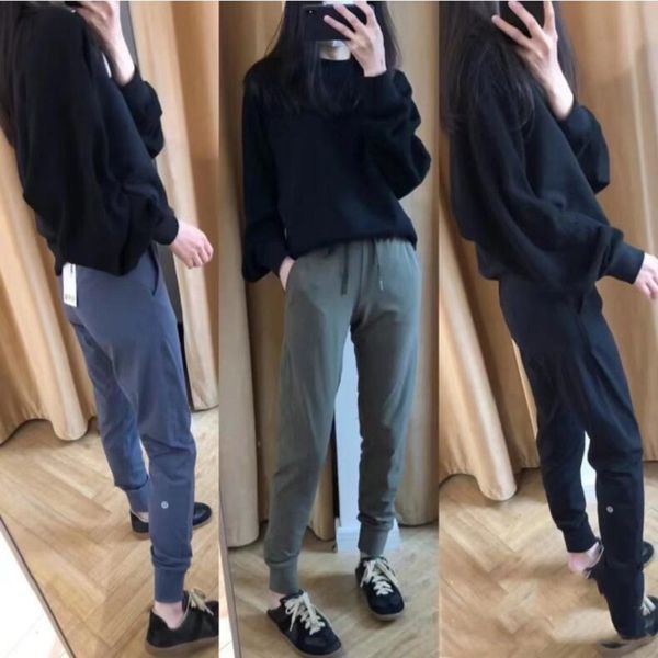 lulu women's naked feel fabric yoga workout sport joggers pants women waist drawstring fiess running sweat trousers with two side415
lulu women's naked feel fabric yoga workout sport joggers pants women waist drawstring fiess running sweat trousers with two side415