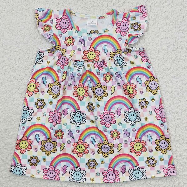 wholesale kids designer clothes girls dress rainbow smile cute baby girl dresses short sleeve summer boutique children clothing, Red;yellow
wholesale kids designer clothes girls dress rainbow smile cute baby girl dresses short sleeve summer boutique children clothing, Red;yellow