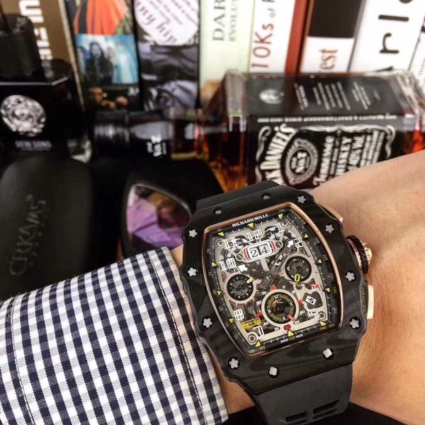 luxury mechanical watch richar mills rm11-03 swiss automatic movement sapphire mirror imported rubber watchband qsyv, Slivery;brown
luxury mechanical watch richar mills rm11-03 swiss automatic movement sapphire mirror imported rubber watchband qsyv, Slivery;brown