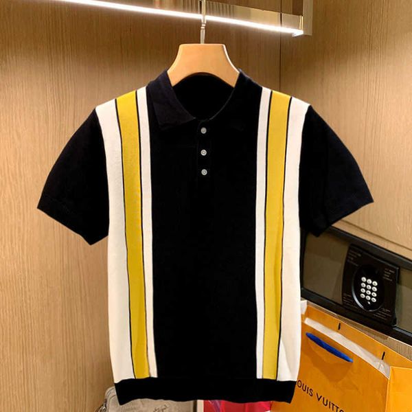 summer casual polo shirt mens sweatshirt designer tshirt tb stripe short sleeve tshirts men lapel knitted shirts pullover sweater 115, White;black
summer casual polo shirt mens sweatshirt designer tshirt tb stripe short sleeve tshirts men lapel knitted shirts pullover sweater 115, White;black