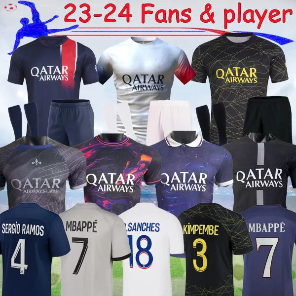 23 24 mbappe hakimi psgs soccer jersey sergio ramos 2023 2024 special home away maillots de football marquinhos verratti third 4th player me, Black;yellow
23 24 mbappe hakimi psgs soccer jersey sergio ramos 2023 2024 special home away maillots de football marquinhos verratti third 4th player me, Black;yellow