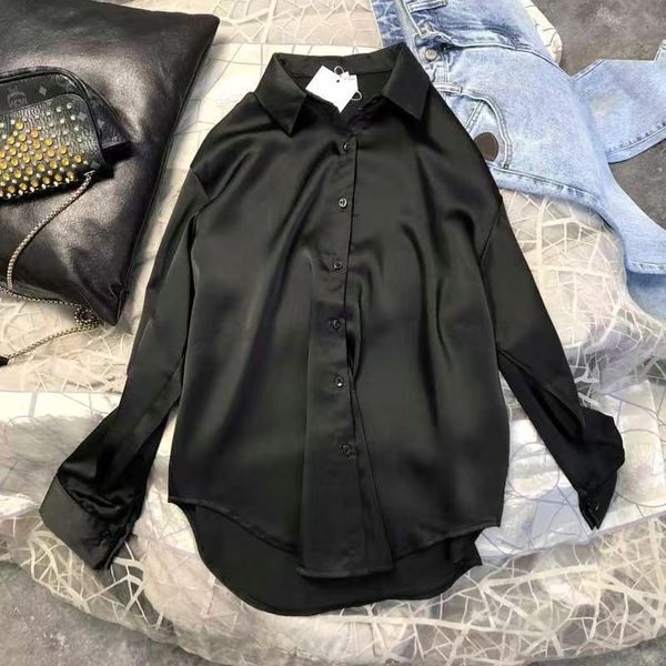 2023 designer women's blouses long sleeve button up shirt women spring summer new female elegant ladies 5a office lady silk, White
2023 designer women's blouses long sleeve button up shirt women spring summer new female elegant ladies 5a office lady silk, White
