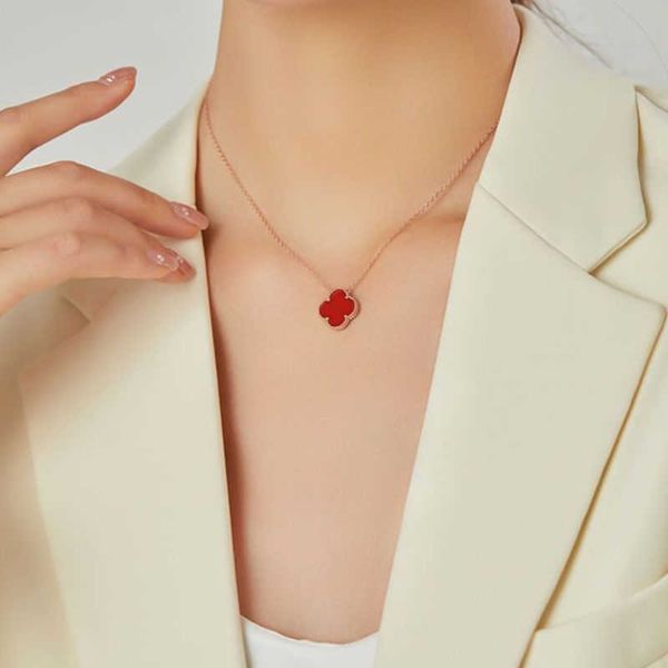 2023 van clover necklace four leaf clover pendent chain grass necklace gold colorless collar chain simple fashion gift for girls, Silver
2023 van clover necklace four leaf clover pendent chain grass necklace gold colorless collar chain simple fashion gift for girls, Silver