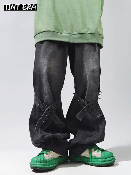 men s jeans tint era punk bell bottom men hip hop flare pants y2k japanese streetwear rivet vintage denim trousers male oversize loose 23033, Blue
men s jeans tint era punk bell bottom men hip hop flare pants y2k japanese streetwear rivet vintage denim trousers male oversize loose 23033, Blue