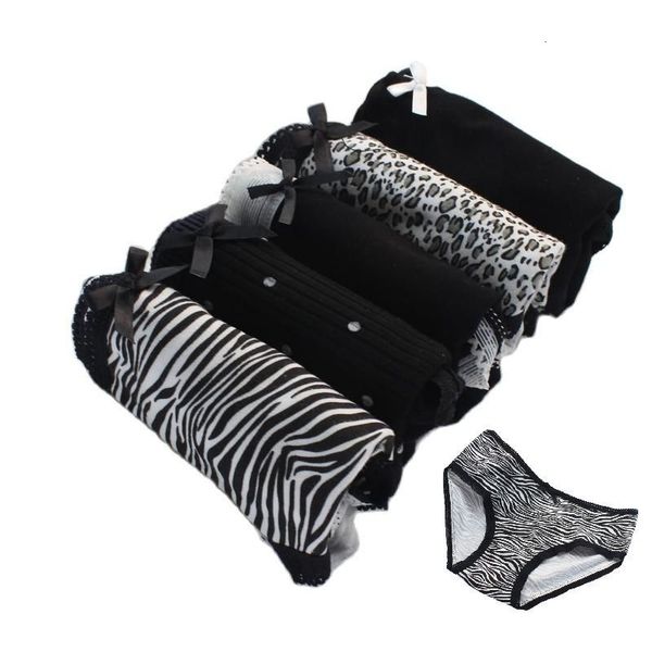 women's panties 5 pieces black zebra leopard women's underwear soft bow panties suitable for women kawaii underwear 230331, Black;pink
women's panties 5 pieces black zebra leopard women's underwear soft bow panties suitable for women kawaii underwear 230331, Black;pink