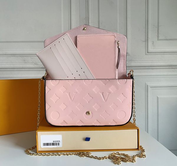 designer womens shoulder bag luxury pochette felicie handbags embossed flower letters empreinte leather mini chain makeup bags ladies fashio
designer womens shoulder bag luxury pochette felicie handbags embossed flower letters empreinte leather mini chain makeup bags ladies fashio