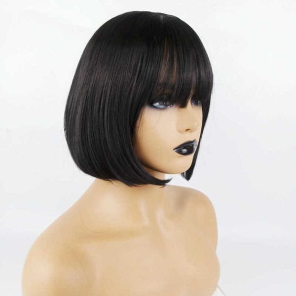 synthetic wigs wig bobo wig female qi bangs bobhead short straight hair chemical fiber wigs overseas 230303, Black
synthetic wigs wig bobo wig female qi bangs bobhead short straight hair chemical fiber wigs overseas 230303, Black