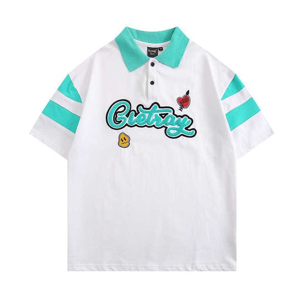 polo shirt men's summer loose hip hop polo short sleeve t-shirt simple versatile teen half sleeve fashion, Black;white
polo shirt men's summer loose hip hop polo short sleeve t-shirt simple versatile teen half sleeve fashion, Black;white