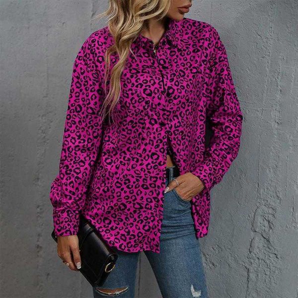spring and summer womens clothing shirt coat leopard print lapel corduroy casual, White
spring and summer womens clothing shirt coat leopard print lapel corduroy casual, White