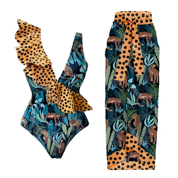 fashion leopard bikini swimwear one piece women long dress leaf printed beach swimsuit dresses set, White;black
fashion leopard bikini swimwear one piece women long dress leaf printed beach swimsuit dresses set, White;black