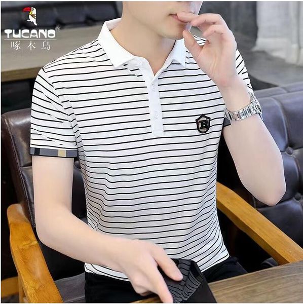 men polo short-sleeved t-shirt men bee polo shirt 100% cotton lapel business korean embroidery men's clothing, White;black
men polo short-sleeved t-shirt men bee polo shirt 100% cotton lapel business korean embroidery men's clothing, White;black