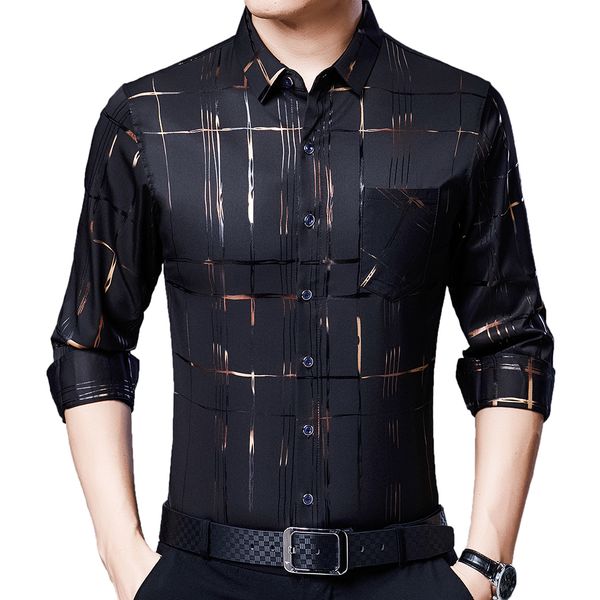 men's casual shirts striped large pocket men's shirt men's clothing fashion long sleeve shirt luxury dress casual clothing je, White;black
men's casual shirts striped large pocket men's shirt men's clothing fashion long sleeve shirt luxury dress casual clothing je, White;black